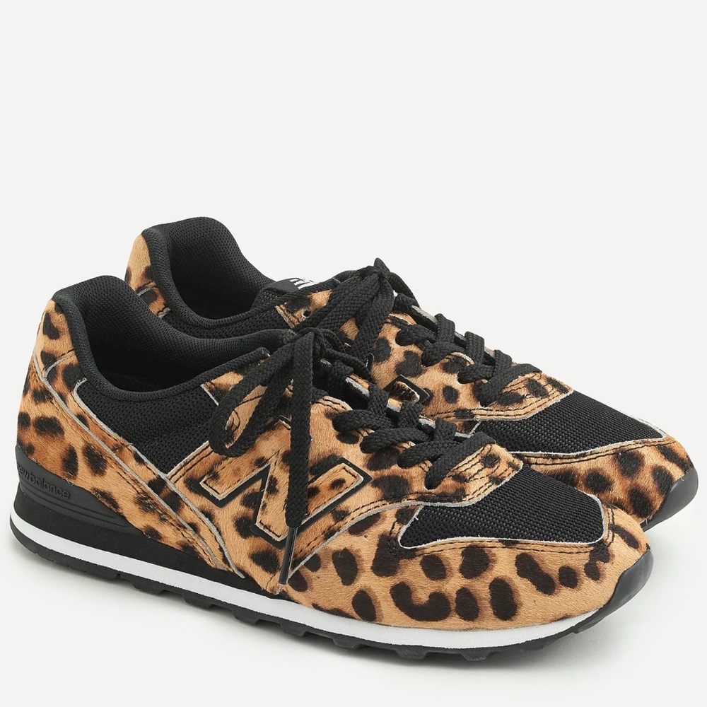 New Balance X J.Crew 996 sneakers in leopard calf hair sneakers